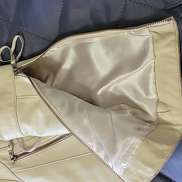 Andrew Mark Leather Coyote Fur Jacket Size  XS - Picture 11 of 16